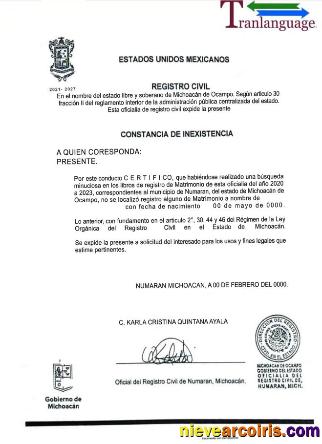 Mexico SAT certificate